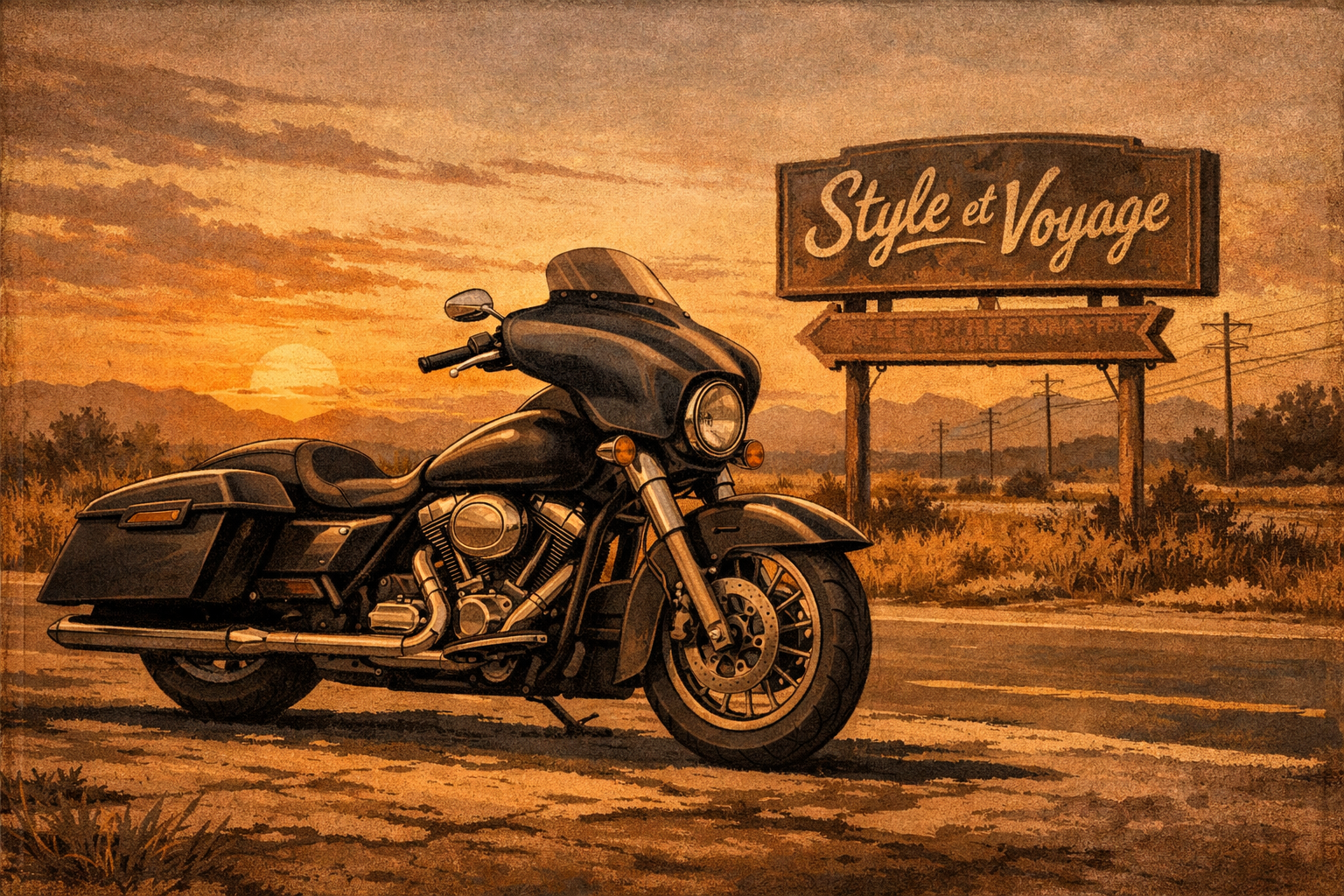 Moto bagger : comprendre ce style entre custom et voyage au long cours