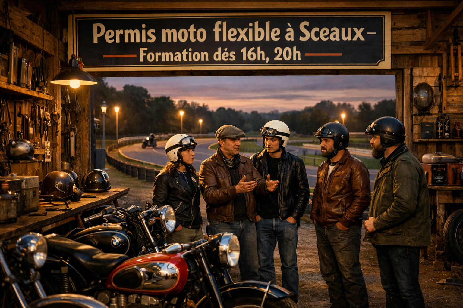 Permis moto à Sceaux : une formation flexible et sereine