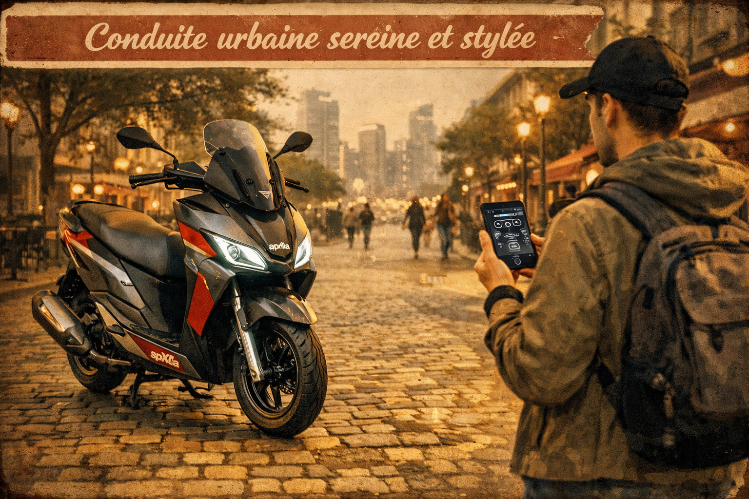 L’Aprilia SXR 50 allie confort et style pour la ville en 2026